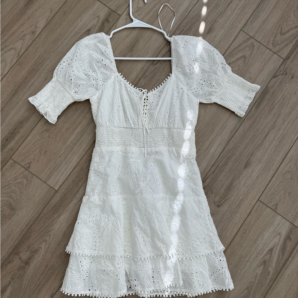 White Eyelet Dress
